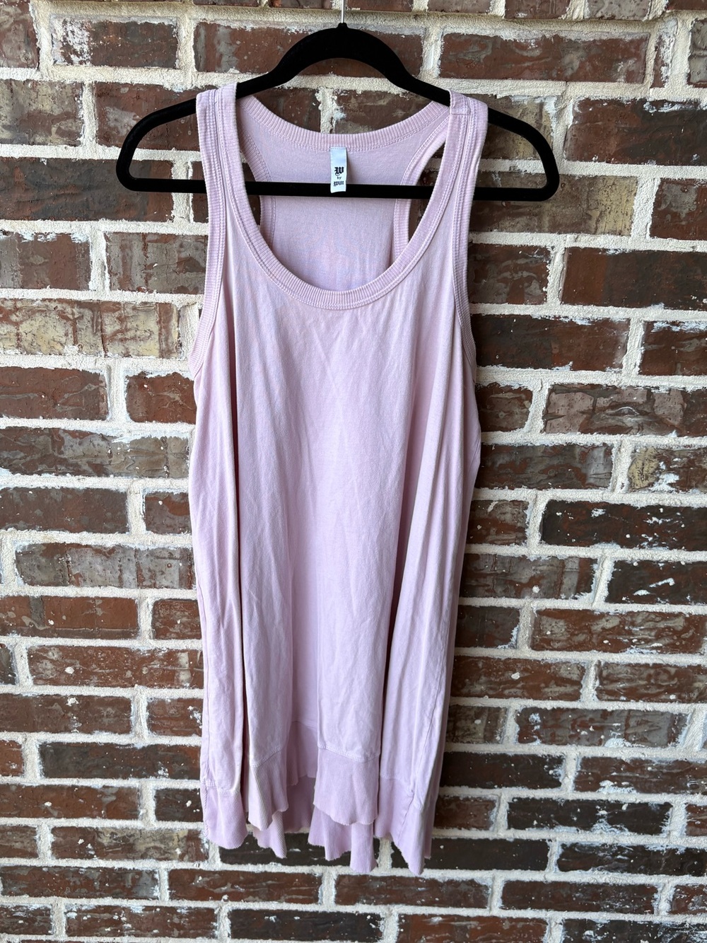 WILT Pink Racerback Hi-lo Knee Length Dress Size Medium
